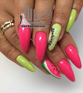 طراحی ناخن ویژه شب یلدا بسیار جالب و خاص