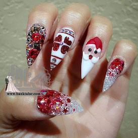 مدل طراحی ناخن ویژه کریسمس 2019
