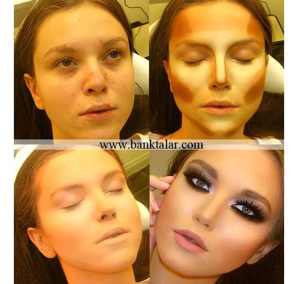 آموزش تصویری آرایش و گریم حرفه ای عروس بصورت گام به گام**banktalar.com