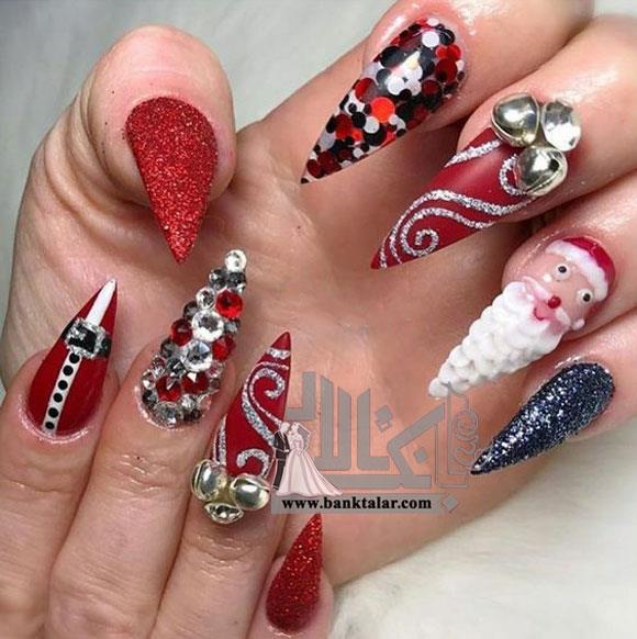 مدل ناخن کریسمسی جدید و خاص 2019