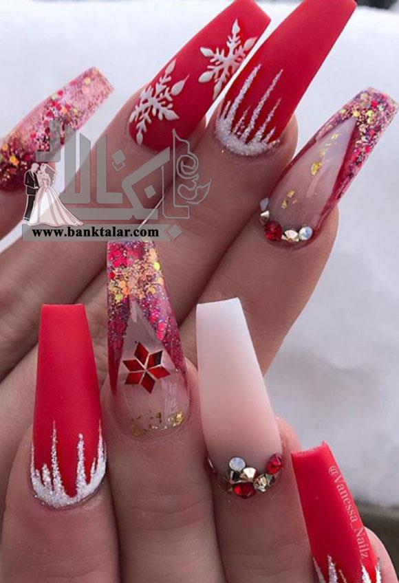 مدل ناخن کریسمسی جدید و خاص 2019