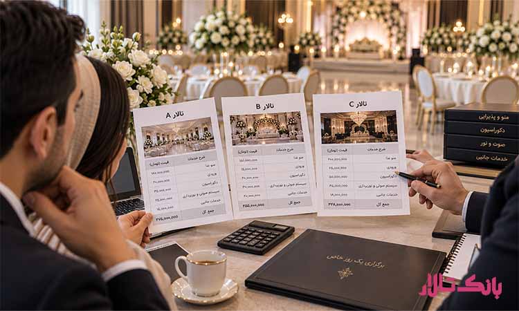 پیش فاکتور چطور به مقایسه واقعی قیمت تالار کمک می کند؟